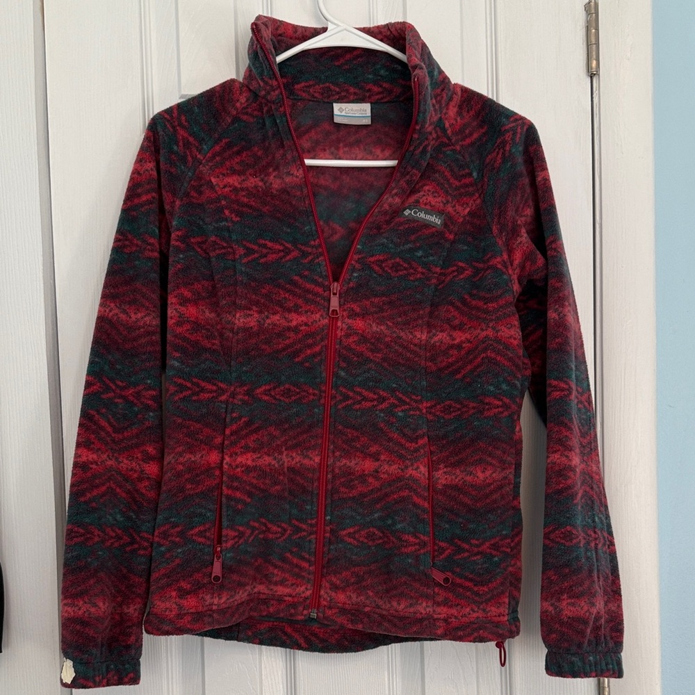 Columbia Berton Springs Women's Red and Green Jacket